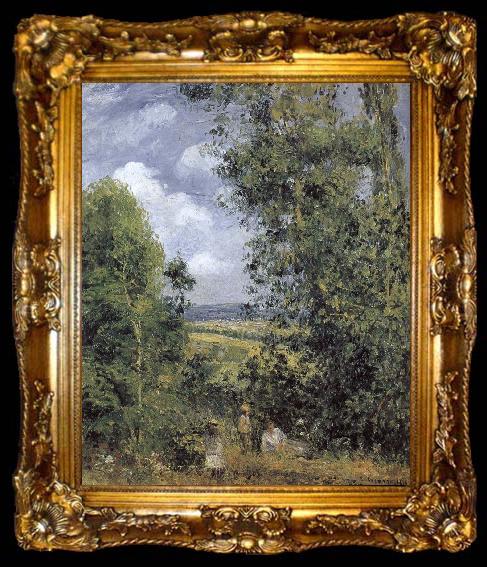 framed  Camille Pissarro forest, ta009-2